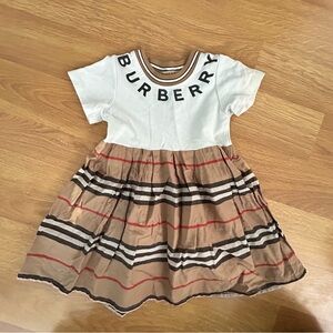 White and Brown Kids Dress